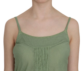 Emerald Silk Spaghetti Strap Tank Top - Luxury for You