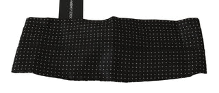 Elegant Black Dotted Silk Cummerbund - Luxury for You