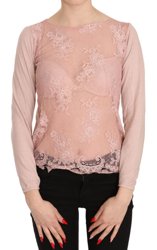 Chic Pink See-through Cotton Blouse - Luxury for You