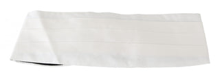 Elegant White Silk Cummerbund - Luxury for You