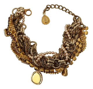 Sicilian Sparkle Gold-tone Statement Necklace