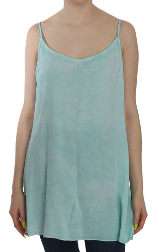 Elegant Spaghetti Strap Sleeveless Blue Top - Luxury for You