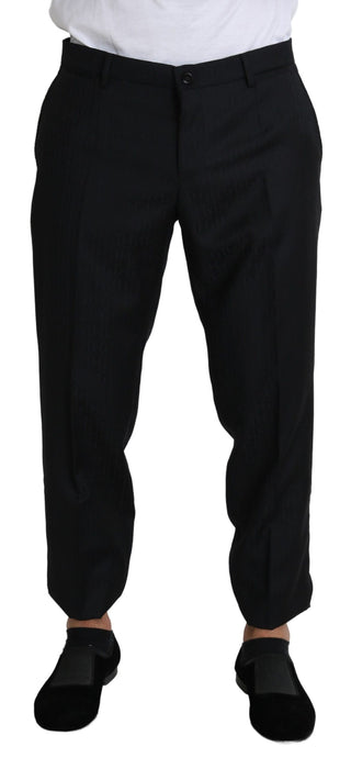 Elegant Black Virgin Wool Cropped Pants - Luxury for You