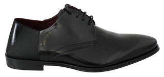 Elegant Black Leather Derby Shoes - Luxury for You