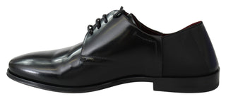 Elegant Black Leather Derby Shoes - Luxury for You