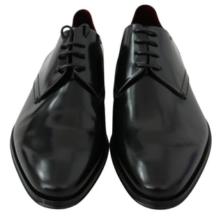 Elegant Black Leather Derby Shoes - Luxury for You