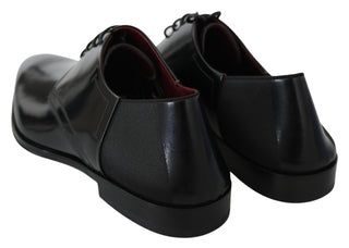 Elegant Black Leather Derby Shoes - Luxury for You