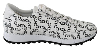 Elegant Monochrome Leather Sneakers - Luxury for You