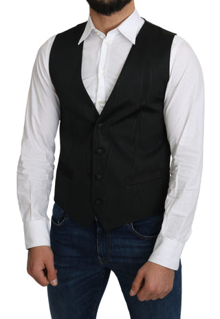 Elegant Silk Formal Gray Vest - Luxury for You