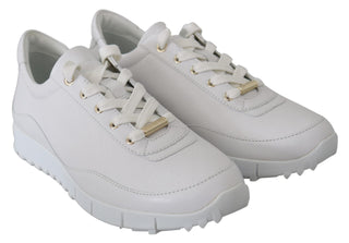 Elegant White Leather Sneakers - Luxury for You