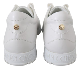 Elegant White Leather Sneakers - Luxury for You