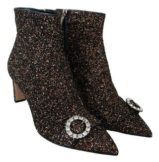 Amethyst Mix Hanover Heeled Glitter Boots - Luxury for You