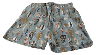 Elegant Seashell Print Swim Trunks - Luxury for You