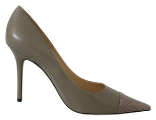 Elegant Pebble Green Pointed Toe Pumps - Luxury for You