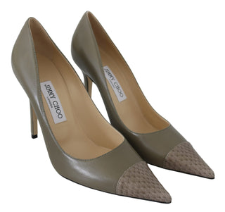 Elegant Pebble Green Pointed Toe Pumps - Luxury for You