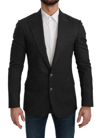 Elegant Gray Slim Fit Formal Blazer - Luxury for You