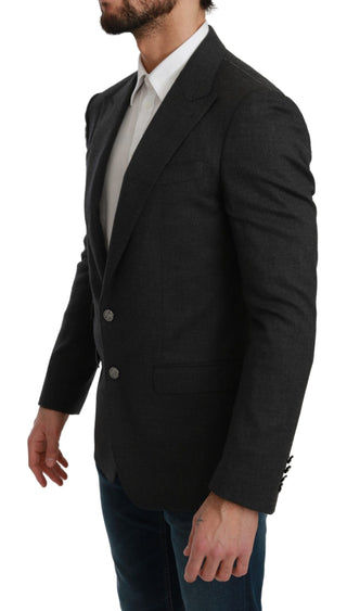 Elegant Gray Slim Fit Formal Blazer - Luxury for You