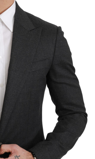 Elegant Gray Slim Fit Formal Blazer - Luxury for You