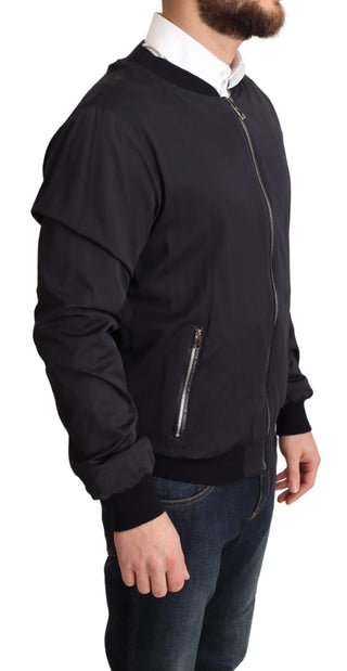 Elegant Silk Blend Bomber Jacket - Luxury for You