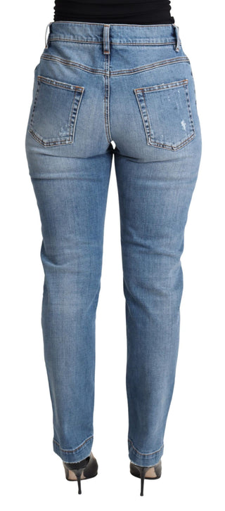 Chic High-waisted Tattered Skinny Jeans - Luxury for You