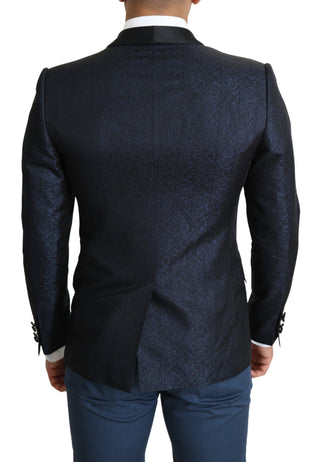 Elegant Martini Blue Slim Fit Blazer - Luxury for You