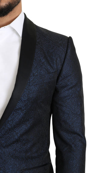 Elegant Martini Blue Slim Fit Blazer - Luxury for You