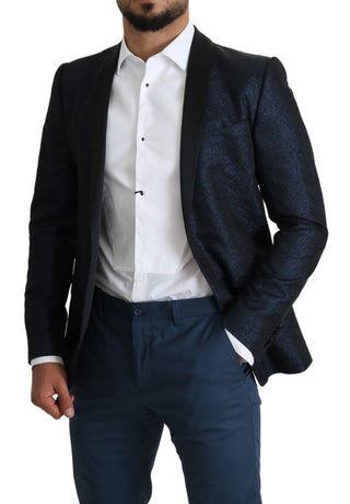 Elegant Martini Blue Slim Fit Blazer - Luxury for You