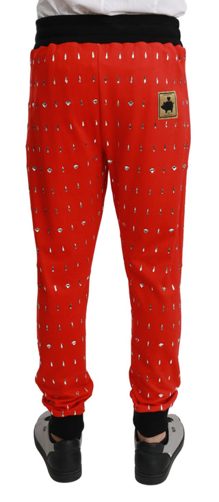 Chic Red Piggy Bank Print Sweatpants - Luxury for You