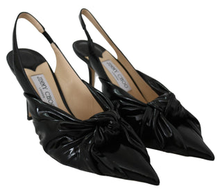 Elegant Black Leather Pointed Toe Pumps - Luxury for You