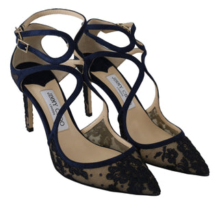 Navy Lancer Leather Pumps Elegance Unleashed - Luxury for You