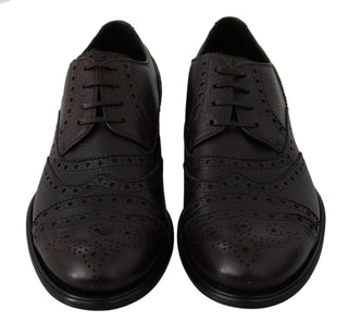 Elegant Mens Leather Derby Dress Shoes - Luxury for You