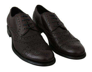 Elegant Mens Leather Derby Dress Shoes - Luxury for You