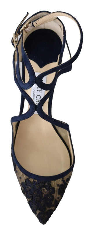 Navy Lancer Leather Pumps Elegance Unleashed - Luxury for You