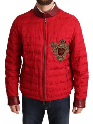 Red And Gold Bomber Designer Jacket - Luxury for You