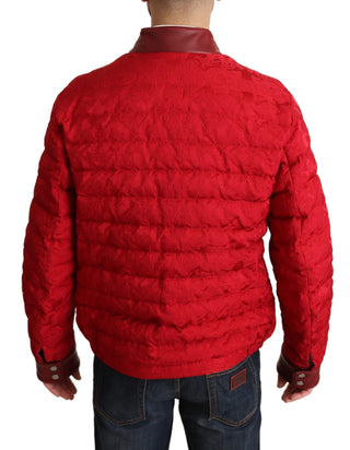 Red And Gold Bomber Designer Jacket - Luxury for You