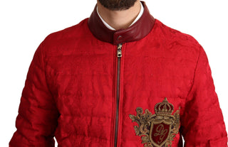 Red And Gold Bomber Designer Jacket - Luxury for You