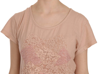 Elegant Cream Lace Round Neck Blouse - Luxury for You