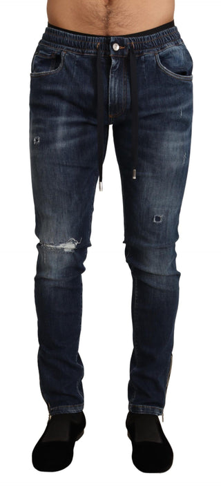 Elegant Dark Blue Skinny Jeans - Luxury for You