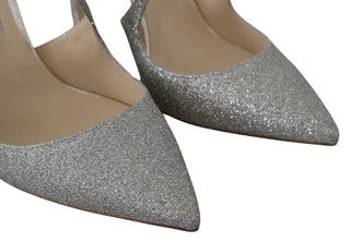 Platinum Ice Lancer Leather Pumps - Elegance Refined - Luxury for You