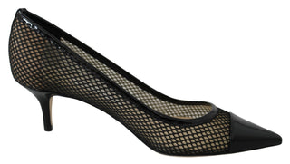 Chic Patent Mesh Pointed Pumps - Luxury for You