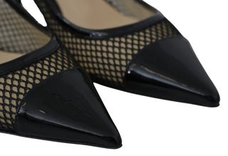 Chic Patent Mesh Pointed Pumps - Luxury for You