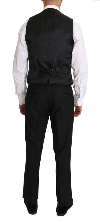 Sleek Black Slim Fit Formal Vest - Luxury for You