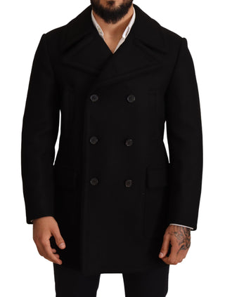 Elegant Black Double Breasted Trench Coat - Luxury for You