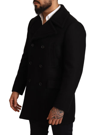 Elegant Black Double Breasted Trench Coat - Luxury for You