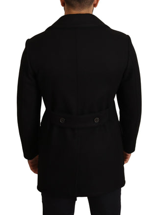 Elegant Black Double Breasted Trench Coat - Luxury for You