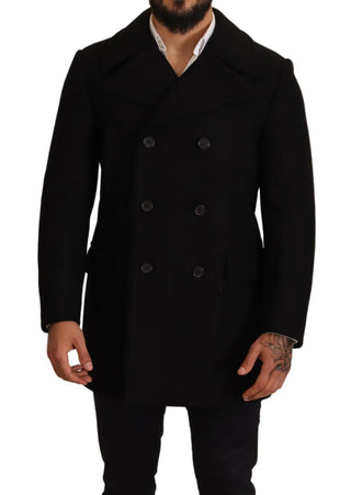 Elegant Black Double Breasted Trench Coat - Luxury for You