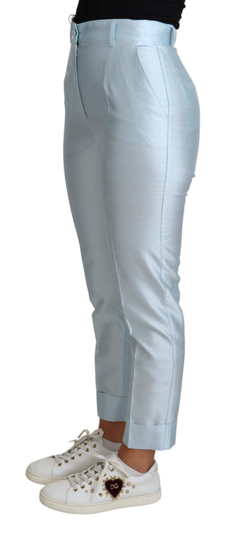 Elegant High-waisted Silk Trousers - Luxury for You