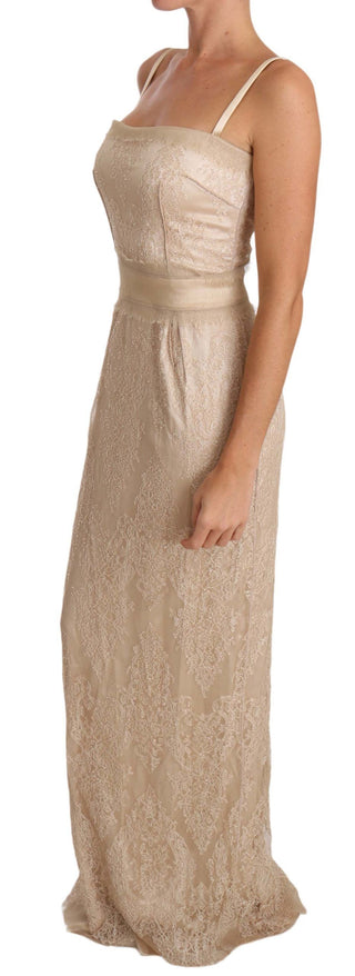 Elegant Beige Sheath Floor-length Dress - Luxury for You