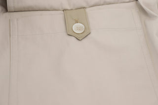 Elegant Beige Cotton Trousers