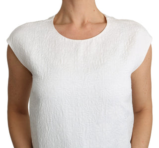 Elegant White Cotton Blend Blouse - Luxury for You